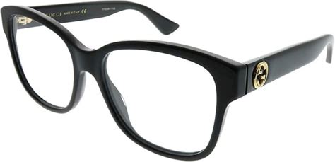 Gucci Square Eyeglasses GG0038O 001 Black 54mm 0038